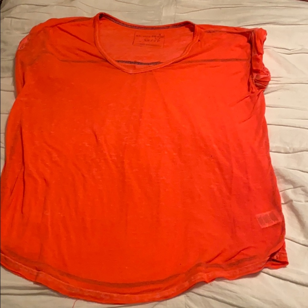 Pink free people shirt
